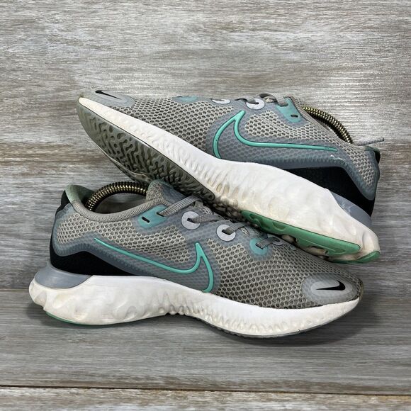 Nike Womens Renew Run Sky Gray Hyper Turquoise CK6360-007 Running Shoes Size 7.5 - Picture 11 of 13